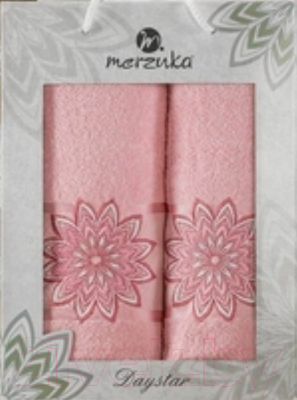 Набор полотенец Merzuka 50x90/70х140 / 11292 (светло-розовый)