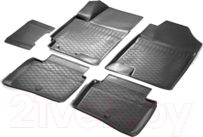 Комплект ковриков для авто Rival 12305007 для Hyundai Solaris II SD (5шт)