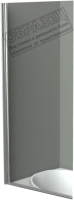 

Стеклянная шторка для ванны BelBagno, UNO-V-1-90/150-P-Cr