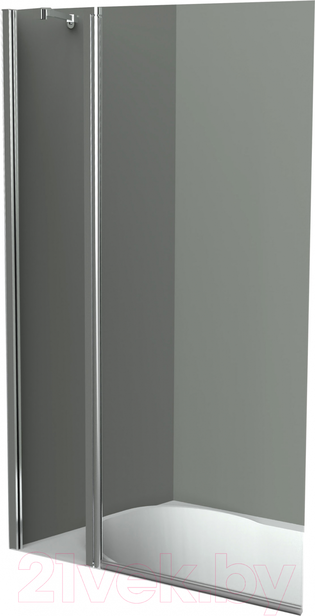 Стеклянная шторка для ванны BelBagno UNO-V-11-90/150-C-Cr