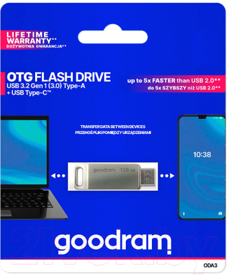 Usb flash накопитель Goodram ODA3 64GB (ODA3-0640S0R11) (серебристый)