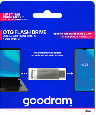 USB flash накопитель Goodram ODA3 64GB (ODA3-0640S0R11) (серебристый)