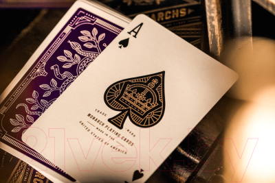 Изображение товара Игральные карты Theory 11 Purple Monarchs / T1140