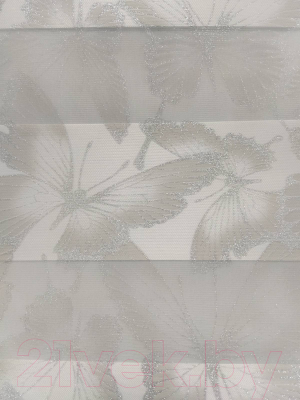 Рулонная штора Jalux ДН Бабочки 761 58x135 (серый)