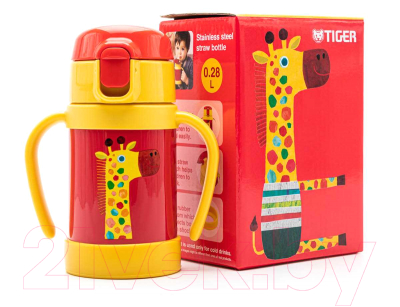Термос для напитков Tiger MCK-A280 (280мл, жираф)