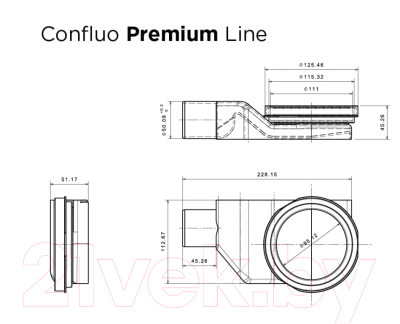 Трап для душа Bettoserb Confluo Premium Line 750 / 13000294 (201485)