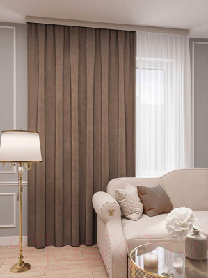 Изображение товара Штора LEGRAND Канвас 150x280 / 58 086 317 (светло-коричневый)
