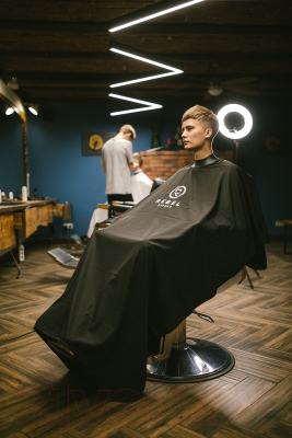 Накидка парикмахерская Rebel Barber Noble Black RB030