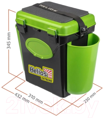 Ящик рыболовный Helios FishBox / 0064060 (10л, зеленый)