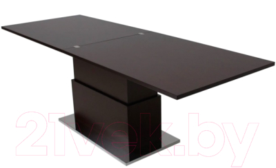 Изображение товара Стол-трансформер Levmar Slide We (венге/опоры сатинированная сталь)