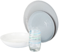 

Набор столовой посуды Luminarc, Ammonite + стаканы Granit&White AMGRWH16