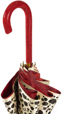 Зонт-трость Pasotti Pantera Rosa Pelle Rosso