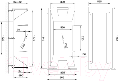 Ванна акриловая Royal Bath Triumph 185x87x65 / RB665102