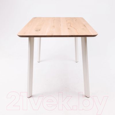 Изображение товара Обеденный стол ОКА Майон 130x80x74 (дуб натуральный/белый)