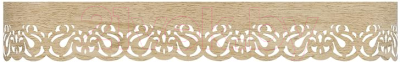 Карниз для штор LEGRAND Листея с поворотами 2м 3-х рядный / 58 081 454 (светлый дуб)