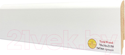 Плинтус Teckwood МДФ Прямой 70x16x2150 (титан)