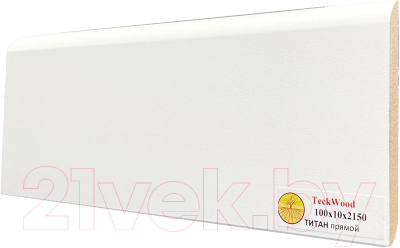 Изображение товара Плинтус Teckwood МДФ Прямой 100x10x2150 (титан)