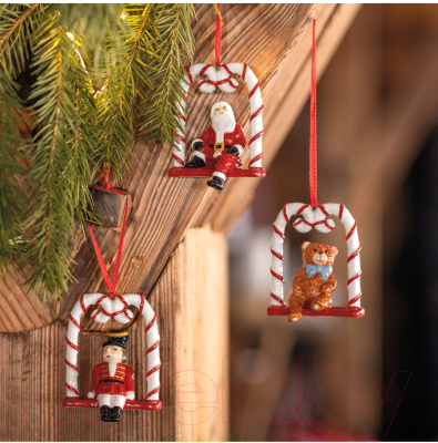 Набор новогодних подвесок Villeroy & Boch Nostalgic Ornaments. Рождественские качели / 14-8331-6691