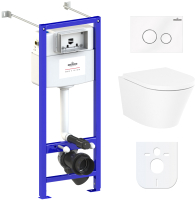 

Унитаз подвесной с инсталляцией Lavinia Boho, Relfix Biore Rimless 77050191