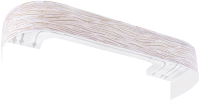 Карниз для штор LEGRAND Эдельвейс с поворотами 1.6м 3-х рядный / 58 090 005 (бежевый) - 