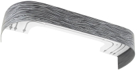 Карниз для штор LEGRAND Эдельвейс с поворотами 1.6м 3-х рядный / 58 090 011 (графит) - 