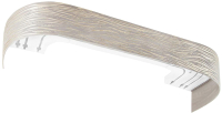 Карниз для штор LEGRAND Эдельвейс с поворотами 1.6м 3-х рядный / 58 089 993 (золотистый трюфель) - 