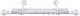 Карниз для штор LEGRAND Валанс С U-шиной 2.4м / 58 063 556 (белое серебро/патина) - 