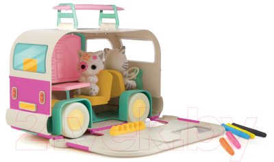 Игровой набор Фуззики Домик на колесах / FF005A (розовый)