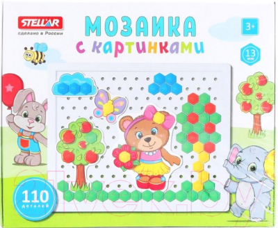

Развивающая игрушка Stellar, Мозаика с картинками / 01082