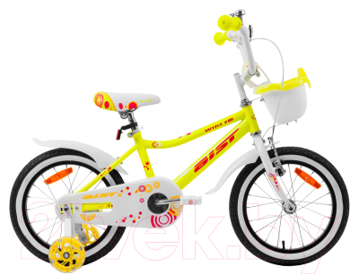 Детский велосипед AIST Wiki 2021 (18, желтый)