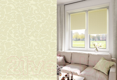 Изображение товара Рулонная штора LEGRAND Мираж 114x175 / 58 077 792 (крем)