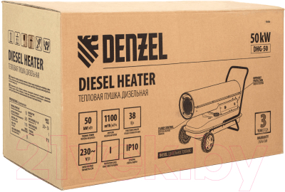 Изображение товара Тепловая пушка дизельная Denzel DHG-50 96486