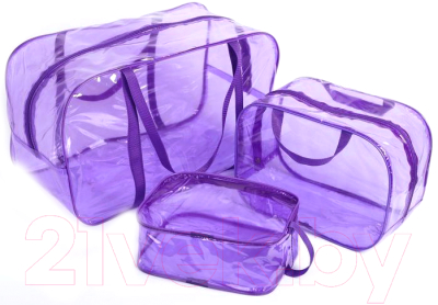 Комплект сумок в роддом Sima-Land 4697532 (3шт, фиолетовый)