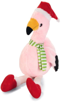 Игрушка для собак Beeztees Фламинго рождественский / 2400006 (розовый) - 
