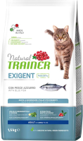 Сухой корм для кошек Trainer Natural Exigent Adult с океанической рыбой (1.5кг) - 