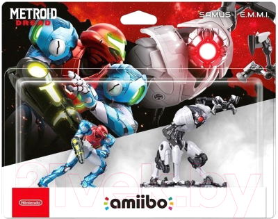 Набор фигурок коллекционных Nintendo Amiibo Metroid Самус Аран и E.M.M.I / 45496381035