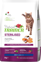 Сухой корм для кошек Trainer Natural Sterilised Adult с лососем (3кг) - 