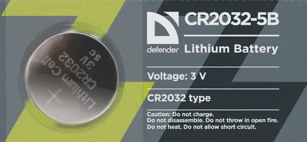 Комплект батареек Defender CR2032-5B / 56201 (5шт)
