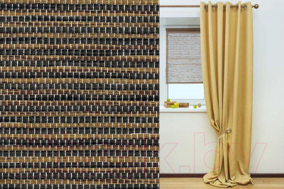 Изображение товара Рулонная штора LEGRAND Саванна 42.5x160 / 58 062 244 (соломка зебрано)