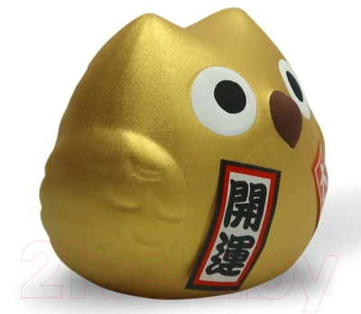 Изображение товара Статуэтка Hatamoto Манэки Сова MS-01 (золото)