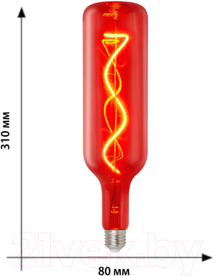 Лампа Uniel LED-SF21-5W/SOHO/E27/CW RED GLS77RD / UL-00007626