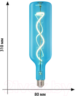 Лампа Uniel LED-SF21-5W/SOHO/E27/CW BLUE GLS77BL / UL-00007628
