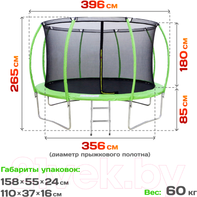 Батут Sundays Champion Grand D396