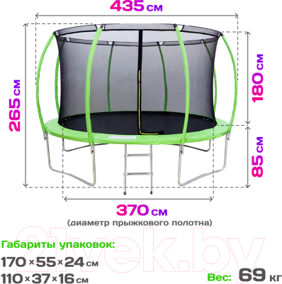 Батут Sundays Champion Grand D435