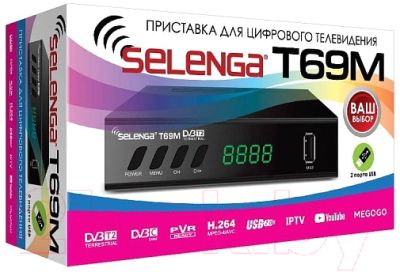 Тюнер цифрового телевидения Selenga T69M