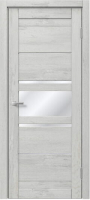 Дверь межкомнатная MDF Techno Dominika Wood Loft 131 80x200 (Travis белый/лакобель белый) - 