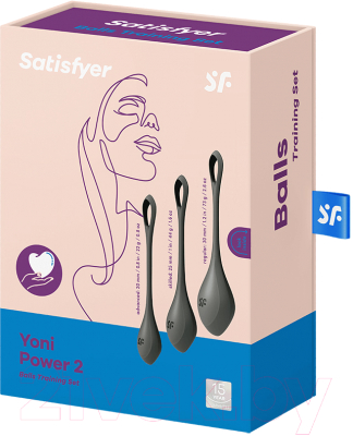 Шарики интимные Satisfyer Yoni Power 2 Kegel Balls / 9043873 (черный)