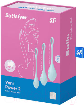 Шарики интимные Satisfyer Yoni Power 2 Kegel Balls / 9043859 (голубой)