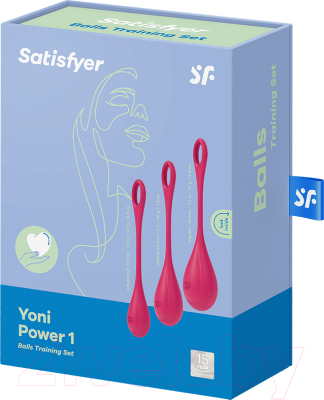 Шарики интимные Satisfyer Yoni Power 1 Kegel Balls / 9043842 (красный)