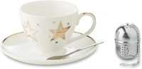 Набор для чая/кофе Mid Ocean Brands Minna / CX1429-99 (белый/золото) - 